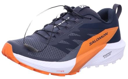 Salomon Sense Ride 5 GTX Trailrunningschuhe India Ink/Carbon/Dragon Fire UK 8,5 - EU 42,7