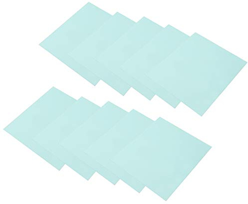 10 Lentes Protectoras para Casco de Soldadura, Lentes de 138 X 122 Mm, Lentes de Repuesto de Vidrio Protector Transparente para Soldar Placa Protectora Interior o Exterior