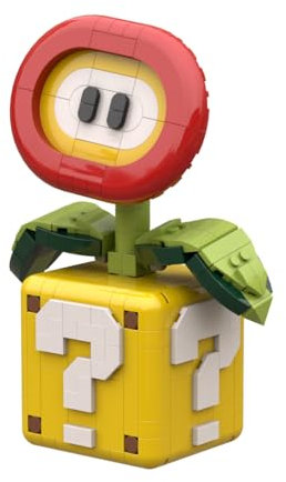 Generisch SAYN Blumen Pflanze Bausteine für 71426 Piranha Pflanze, 337 Teile Blumen Pflanze Bauset, Kompatibel mit Super Mario Piranha-Pflanze