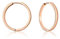 Mary & Jules Orecchini a cerchio in oro rosa, in argento sterling 925, placcati in oro, semplici orecchini da donna in oro rosa, per donne e ragazze, delicati sulla pelle, 25 mm, Argento sterling