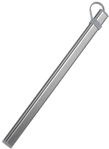 Wispbreeze Tubos de Almacenamiento de Palillos Caja de AleacióN de Aluminio Caja para Palillos de Titanio Caja de Almacenamiento Sin Palillos Gris