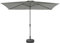 sweeek - Parasol rectangular 2x3m, Touquet, Verde kaki, 300x198x243 cm