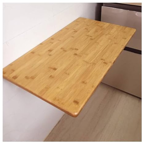 Rygcrud Tischplatte Aus Bambus, Universal Massiv Einteilig Rechtwinklig Standard-Platte Abgerundete Ecken, Arbeitsplatte Für Stehpult Und Home-Office-Schreibtisch(130x50x2 cm)