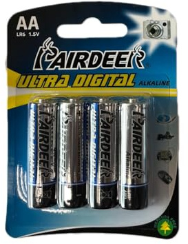 LR6HP Special Alkaline Battery for Cameras (Pack of 4) designed to offer optimal performance in photographic devices and ensure durability in every use.