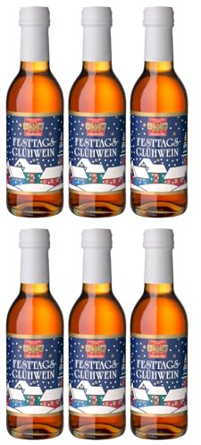 Württemberger Wein Heilbronner Festtagsglühwein kleine Flasche Inkl FeinWert E-Book (6 x 0,25l, Rose)