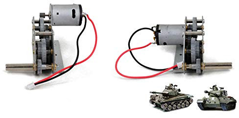 Original Heng Long Metallgetriebe-Set mit Motoren für RC Panzer 1/16 Walker Bulldog 3839-1 und Snow Leopard 3838-1, Ersatzteil für ferngesteuerten Tank, robustes Metall, hohe Leistung, langlebig