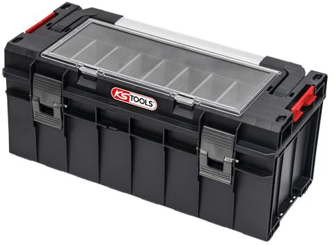 KS Tools - 850.0395F - Caisse a outils - boite a outils SCM - caisse a outils vide 545 x 270 x 246 mm
