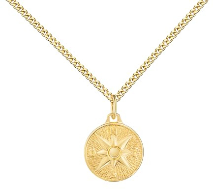 JEVELION Kompass-Anhänger Maritim 585 Gold Goldschmuck für Damen