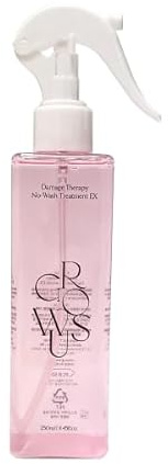 GROWUS Damage Therapy No-Wash Hair Treatment, Korean Hair Care, Leave-In Serum, Rose Musk Scent, Heat Protection for Dry and Damaged Hair, 250ml