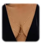 FloralGrace 1 Stück Gold Kettengürtel, Gold Ketten für Frauen, Modischer Goldgürtel, Kettengürtel, Metall Kettengürtel,Mehrschicht Taillenketten