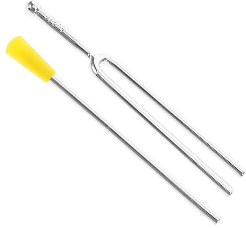Toyvian 1 Ensemble instrument à diapason accordeur pour guitare instruments à cordes instrument d'enseignement fourchette de diapason manuel du diapason diapasons pour violon métal