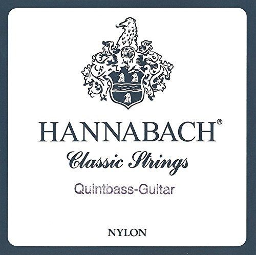 Hannabach Classical Guitar Strings Series 840 Medium Tension for Quintbass Guitar, silver-plated wound, scale 740-750 mm - D5-8405MT