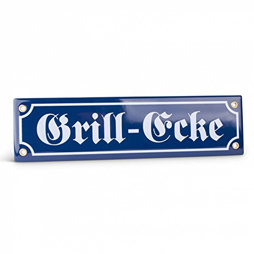 meinherzschlag Emaille-Schild Grill-Ecke