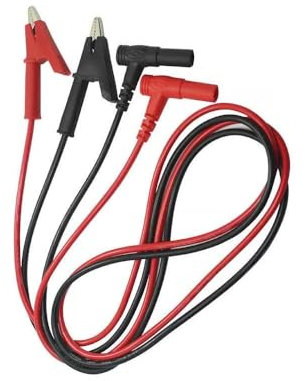 Aofan 2 Stk Prüfkabel Multimeter Krokodilklemme zu 4mm Bananenstecker, 1000V CAT III, 15A, 1m (Rot & Schwarz) ﻿