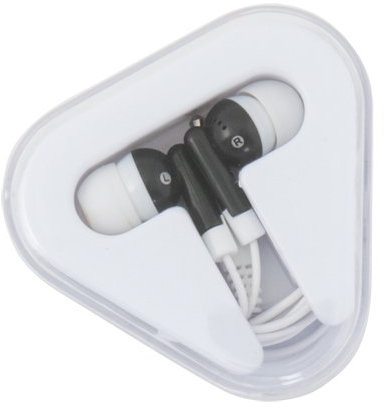 Set di 50 cuffie nere in scatola connessione jack 3,5 mm auricolari per telefoni cellulari universali da un euro, loto, offerta, vendita al dettaglio