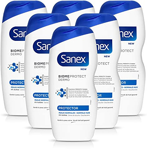 Sanex Gel Douche Dermo Protector Dermo Essentials 500 ml - Lot de 6