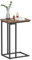 HOME BI C-Shaped Sofa Side Table, Easy Assembly,Rustic Brown