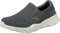 Skechers EQUALIZER 4.0, Men's EQUALIZER 4.0, Grey (Charcoal Mesh/Pu/Orange Trim Ccor), 10 UK (45 EU)