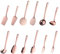 Kitchen Utensil Set 12 Pieces Stainless Steel Kitchen Utensils Titanium Rose Gold Kitchen Accessories Cookware Set, Home Kitchen Cooking Tools Kitchen Utensil