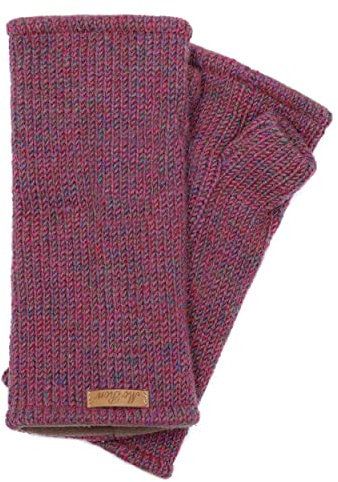 McRon Damen Gefütterte Pulswärmer Reka lila mix 232