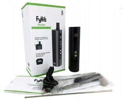 Fyhit Relax Premium Dry Herb Vaporizer, Alumnium Body, Rotating Mouthpiece, Vibration Control, Smart Vape, (Latest Renamed Herbstick 2021 Version: Ceramic Chamber)