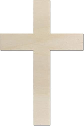 Schönes Kreuz aus Holz – Kirche Ostern - Ideal als Deko - bis 60cm - für Wand & Tür (3er Set 10 cm)
