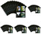 HERMA 7783 Fotophan Fotosichthüllen schwarz (9 x 13 cm hoch, 10 Hüllen, Folie) mit Eurolochung für Ordner und Ringbücher, beidseitig bestückbare Fotohüllen (Packung mit 5)