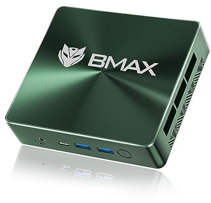 BMAX Mini Pc i7-1060NG7 16GB LPDDR4 1TB NVME SSD NVME_2280 x2 HDMI 2.0 ×2 Type-C (Full Features) x 1 DREI-Bildschirm-Anzeige Smart Fan+Two Copper Heat Pipes Business Office Multimedia Computer