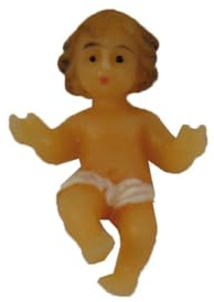 FADEDA Jesuskind/Höhe:2 cm/handbemalt/detailgetreue Krippen Figuren - Weihnachten Tisch Dekoration Krippe Zubehör