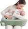 QSTEHEML Stillkissen zum Stillen – Verstellbares Stillkissen für Frauen mit mehr Unterstützung und abnehmbarem Bezug, Baby-Fütterkissen für neugeborene Mütter und Baby-Essentials, Grün