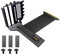 MONOJLY PCIE 3.0 4.0 x16 Universal Vertical GPU Holder Kit Riser ATX Matx Case VGA Graphics Card Steering Bracket Support