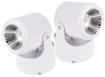 WOONEKY LED-Deckenleuchten LED Scheinwerfer Deckenstrahler im Innenbereich LED-Richtstrahler Strahler drinnen Deckenleuchte Wandlampe Punktlicht einstellbar Deckenlampe Downlight Weiß