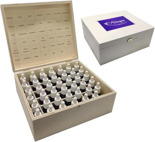 KINEPHARMA | Bach Flowers Kit 15ml with Wooden Box | Pack 38 pcs | Set Original Bach Flowers | Includes 38 Bach Flowers + 3 Rescues and 1 Mixing Bottle
