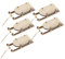 STOBAZA 10 Stück Schlitten Weihnachtsschlitten Tischschlitten Deko Minischlitten Kleiner Schlitten Miniaturschlitten Tischdekoration Holztischschlitten Tischschlitten Holzschlitten Beige