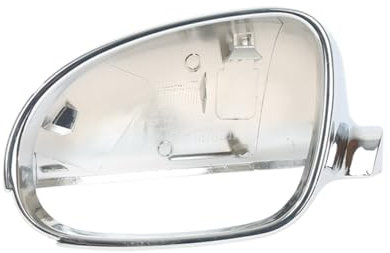 ABS Rückspiegelabdeckung Für VW Für Jetta MK5 Für Passat B6 Für Golf 5 Für EOS Für Sharan 2006 2007 2008 2009 2010 Spiegelkappen Seitenspiegel Abdeckkappen(Chrome Left)