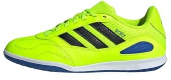 adidas Unisex Kids' Zapatilla de fútbol Sala Super Sala Competition III Indoor (Adolescentes), Lucid Lemon/Core Black/Royal Blue, 31 1/2