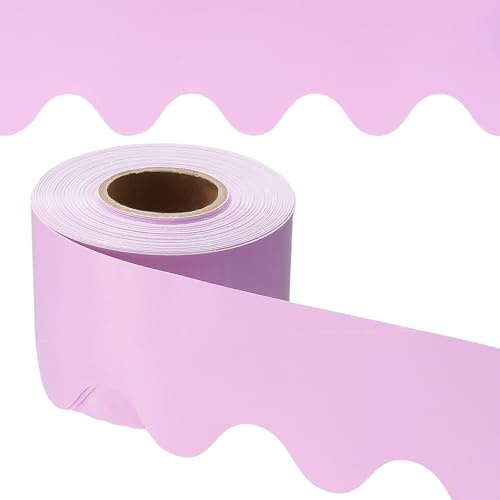 PATIKIL 65,5 Fuß Pinwand-Bordüre Poster Tafel Kork Dekoration Trim Pink | Wellenförmige Bordüren, Wanddekoration, Für Klassenzimmer Büro Spind