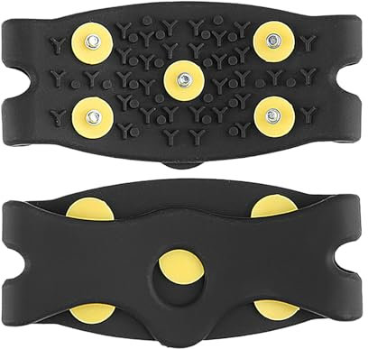 2 Paar rutschfeste Eisstollen, 5 Noppen, Schneegriffe, Klettern, rutschfeste Greifer, Spikes, Traktionsstollen, über Schuh, Stiefel, Traktionsstollen,