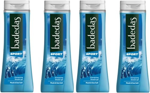 Bagno doccia Gel Doccia Rivitalizzante, Fresh,Passione,Forest,noir,Sport 600 ml, Confezione da 2,4 Bottiglie (4 Pezzi, sport)