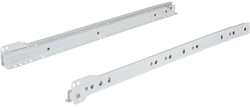 Vasalat 110100020301004 Glissières de magasin, 400 mm, RAL 9010, blanc