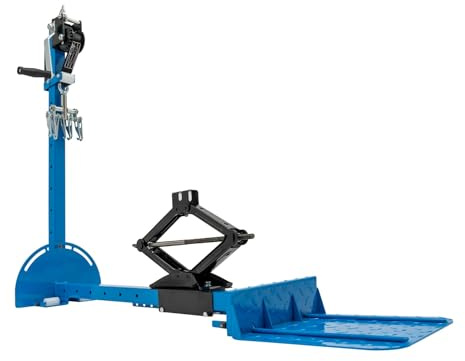 panfudongk Auto Werkzeug Zuggerät Karosserie Reparatur Haken Roller Höhenverstellbar bis 92 cm Zugkraft 600 kg für Türschweller Kotflügel und Seitenteile geeignet manuelle Steuerung