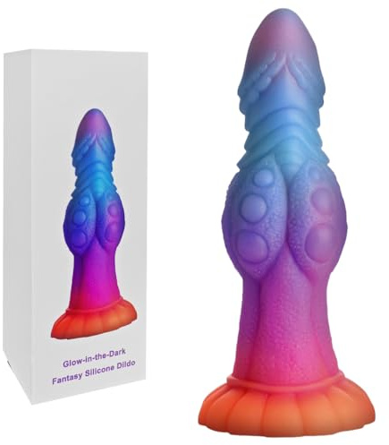 BeHorny Dildo Sex Toy, Liquid Silicone Alien/Octopus Tentacle/Dragon Dildo with Suction Cup