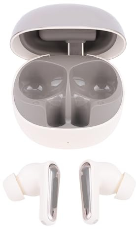 BAFOVY Wireless Gaming Earbuds Bluetooth 5.4 and 2.4GHz Dual Mode Earbuds 20ms Low Latency ENC Mic 13mm Drivers with USB C Dongle for PC Phone Tablet Laptop VR Gaming (White)