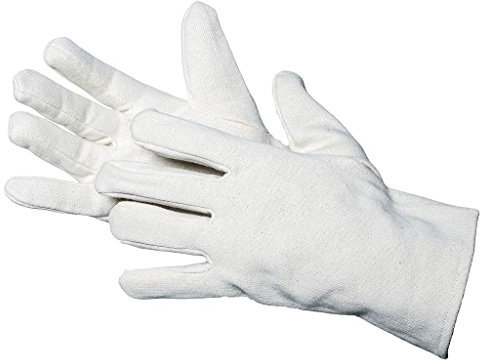 Jah 1606 Baumwollhandschuh 12 Paar oekotex Jersey schwer natur Gr. 13