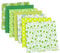 Asudaro Baumwollstoff Meterware Stoffpaket für Patchwork DIY, 7 Stück 50 x 50cm Stoffe Stoffreste Nähen Stoffe Baumwolle Tuch Patchwork-Stoff DIY Handgefertigte Nähen Quilten Stoff Grün