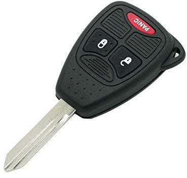 BROVACS - Guscio di ricambio per chiave a distanza, compatibile con CHRYSLER DODGE JEEP, con telecomando a 3 pulsanti, 2 BTN + Panic PG752B