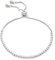 Heideman Armband Ardeo Damen - Aus hochwertigem Edelstahl silber farbend poliert mit Stein weiss glänzend individuell verstellbar mit Verlängerungskettchen Armkette Damen funkelnd silberfarbend