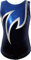 Gymnastikanzug Turnanzug Modell Java Spezial Samt & Glitzerlycra Kurzarm Turnbody, Größe:146-152, Farbe:Blau/Weiß/Royalblau