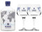 Gin Nordés - Atlantic Galician Gin - Bottiglia In Ceramica Con Due Bicchieri In Vetro - 70 cl - 40° Vol