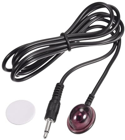 sourcing map IR Infrared Emitter Extender Cable 3.3ft Long 45 Degree Emission Angle 3.5mm Jack Single Round Head